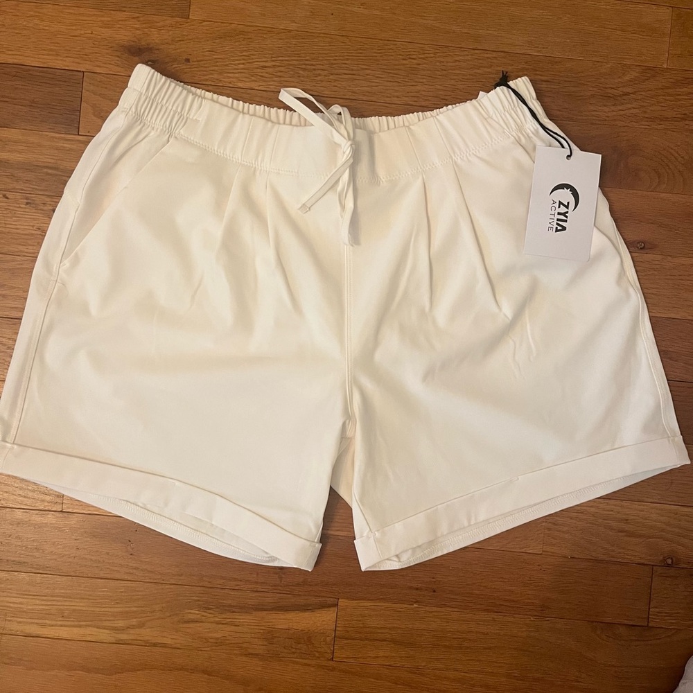 ZYIA Active Cream Shorts